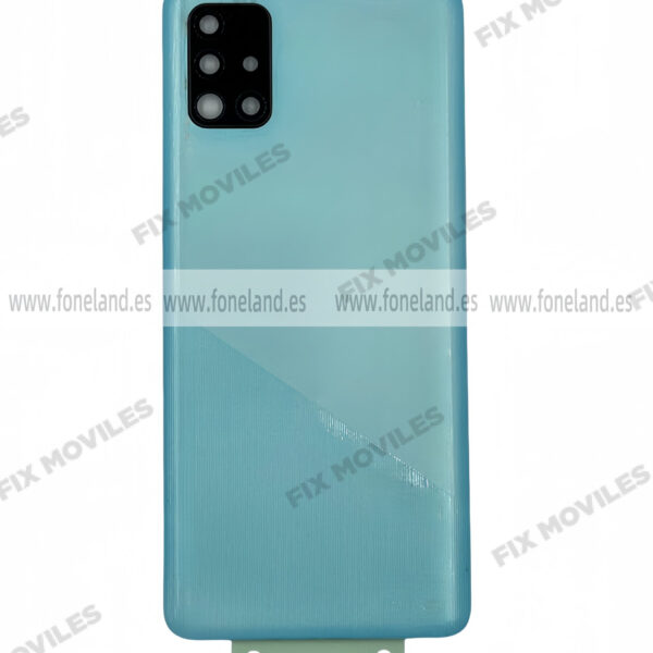 Tapa Trasera para Samsung A51 A515F Azul Con Lente (SIN LOGO)