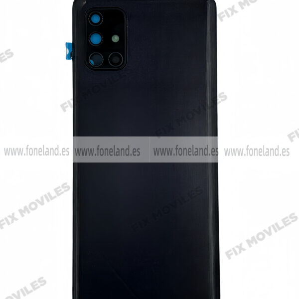 Tapa Trasera para Samsung A71 A715F Negro Con Lente (SIN LOGO)