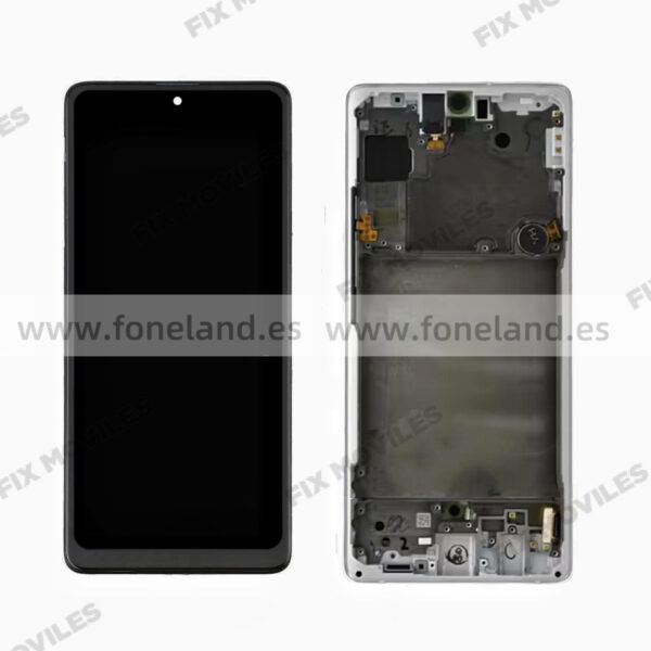 Pantalla Samsung Galaxy A71 5G 2020 A716F Plateada con Marco Original Completa SERVICE PACK