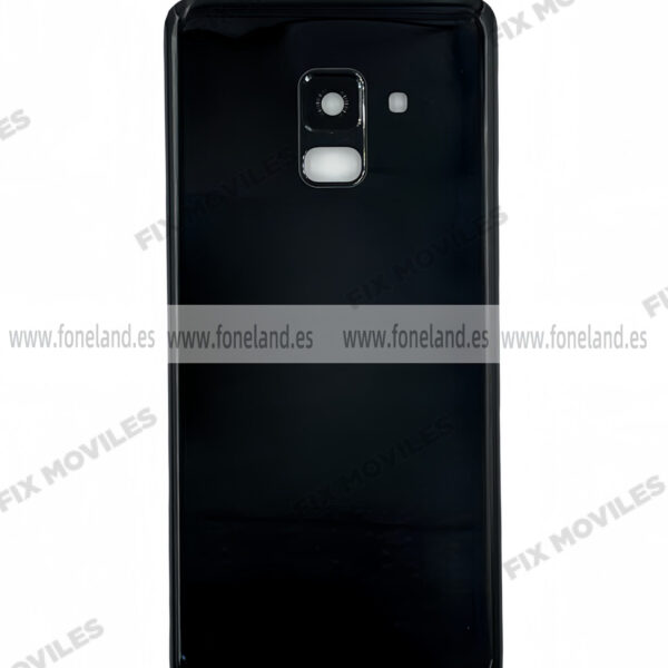 Tapa Trasera para Samsung A8 2018 A530F Negro Con Lente (SIN LOGO)