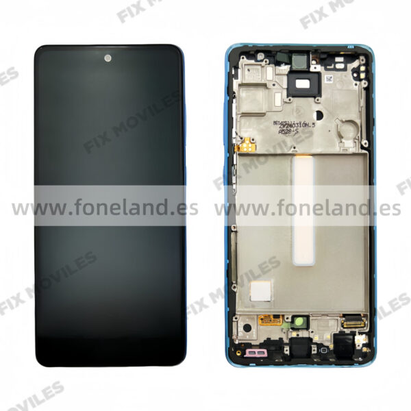Pantalla Samsung Galaxy A52S A528 Azul con Marco Original Completa SERVICE PACK