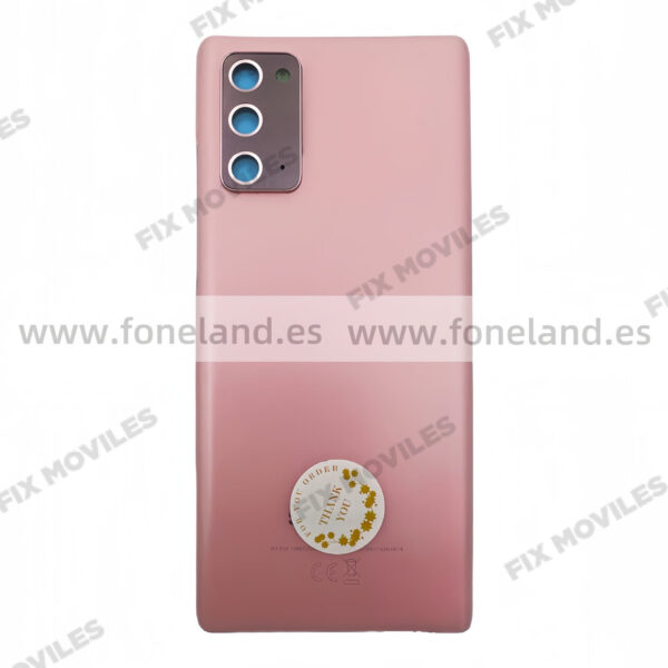 Tapa Trasera para Samsung Galaxy Note 20 5G N980F / N981F Rosa con Lente