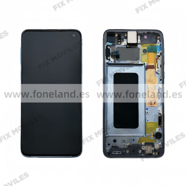 Pantalla Samsung Galaxy S10E G970 Azul con Marco Original Completa SERVICE PACK + Batería