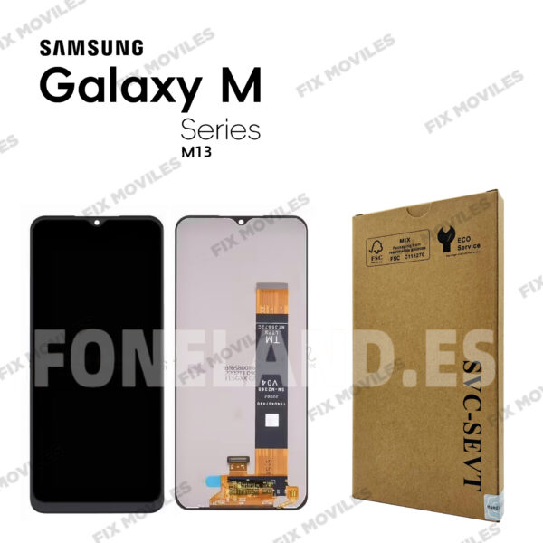 Pantalla Samsung M135/ A135 / A137 / E135 A13 4G M13 / A13 / F13 4G 2022 Negro SERVICE PACK