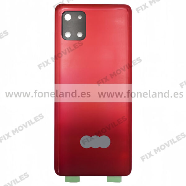Tapa Trasera Samsung Note 10 Lite N770F Rojo con Lente