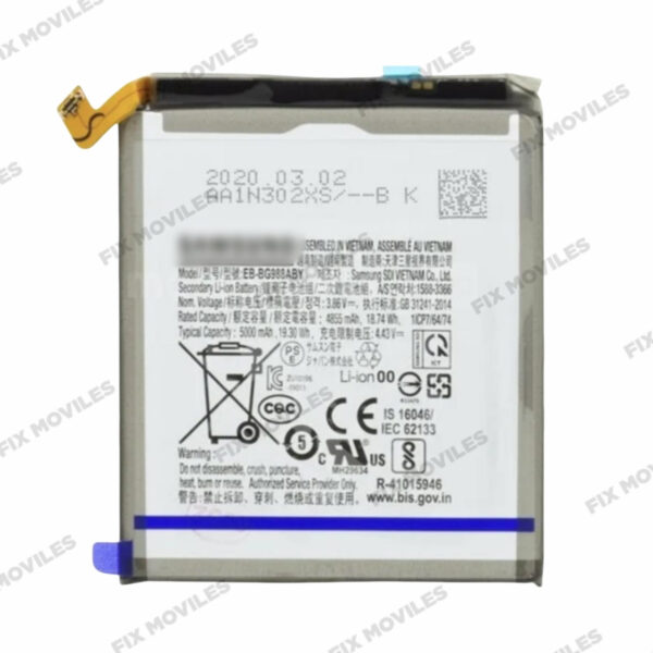 Batería, Galaxy S20 Ultra (5G); SAM-G988 GH82-22272A SERVICE PACK