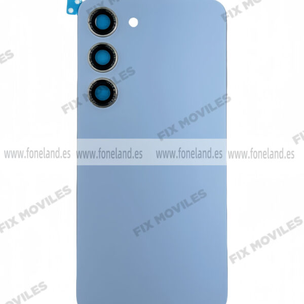 Tapa Trasera para Samsung S23 S911B Azul Con Lente (SIN LOGO)