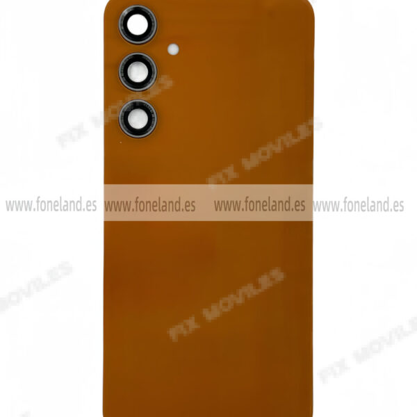 Tapa Trasera para Samsung S23 FE S711B Naranja Con Lente (SIN LOGO)