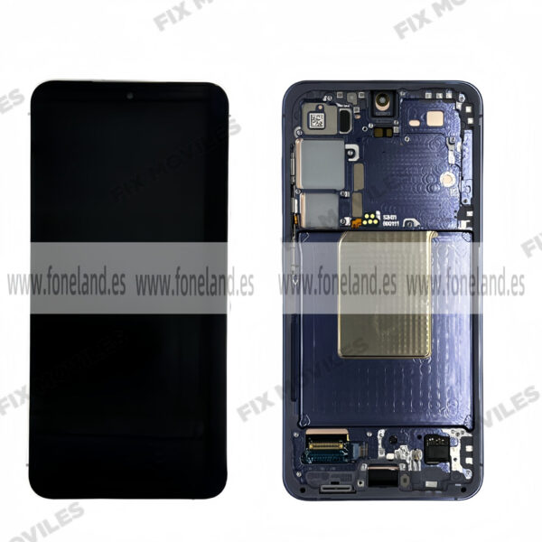 Pantalla Samsung S24 5G 2024 S921 Lila con Marco Original Completa SERVICE PACK