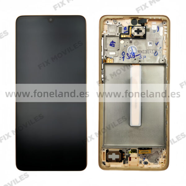 Pantalla Samsung SM-A336 A33 5G 2022 Dorado con Marco Original Completa SERVICE PACK