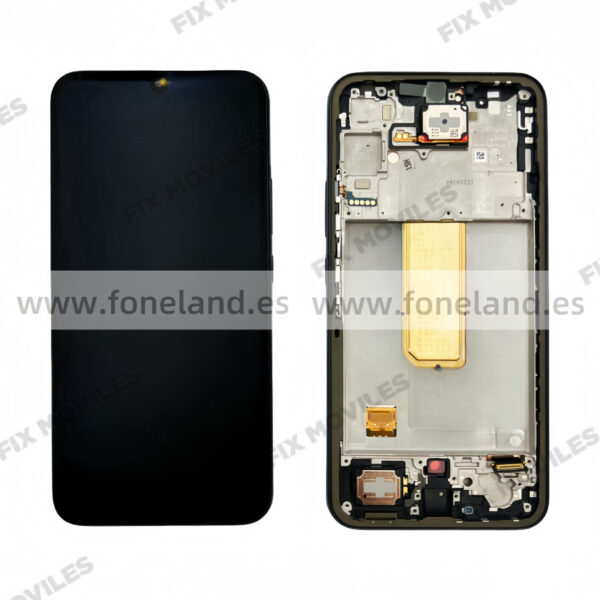 Pantalla Samsung SM-A346 A34 5G 2023 Negro con Marco Completa SERVICE PACK.