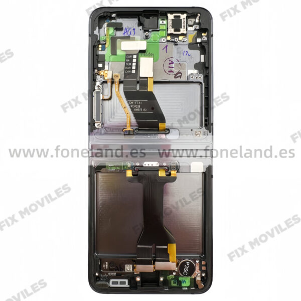Pantalla Interior Samsung Z Flip 5 5G F731 Azul con Marco Original Completa SERVICE PACK