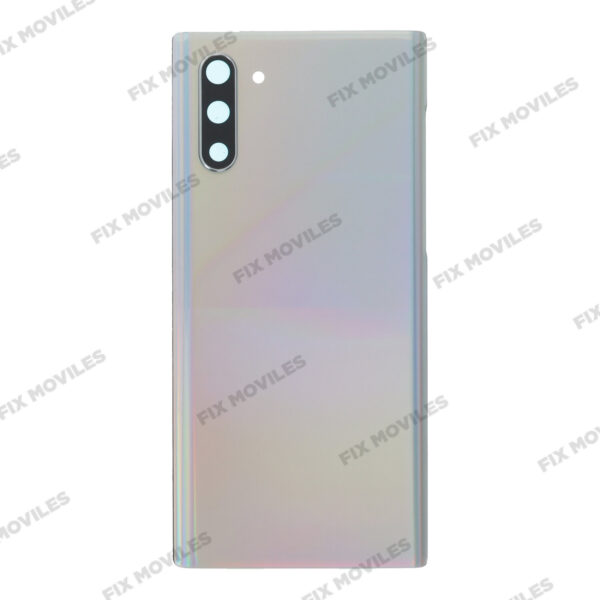 Cubierta de bateria Trasera SM – SM-N970 GALAXY Note 10 Plata con lente Tapa Calidad Premium