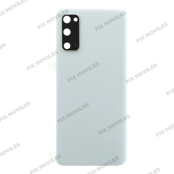 Cubierta de bateria Trasera para SM – S20 G980 Blanca con lente Tapa Calidad Premium