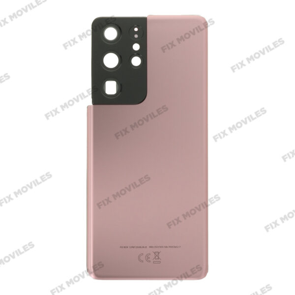 Cubierta de bateria Trasera SM – S21 Ultra 5G G998B Dorado con lente Tapa Calidad Premium