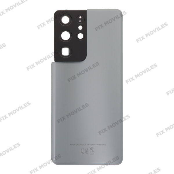 Cubierta de bateria Trasera SM – S21 Ultra 5G G998B Gris con lente Tapa Calidad Premium