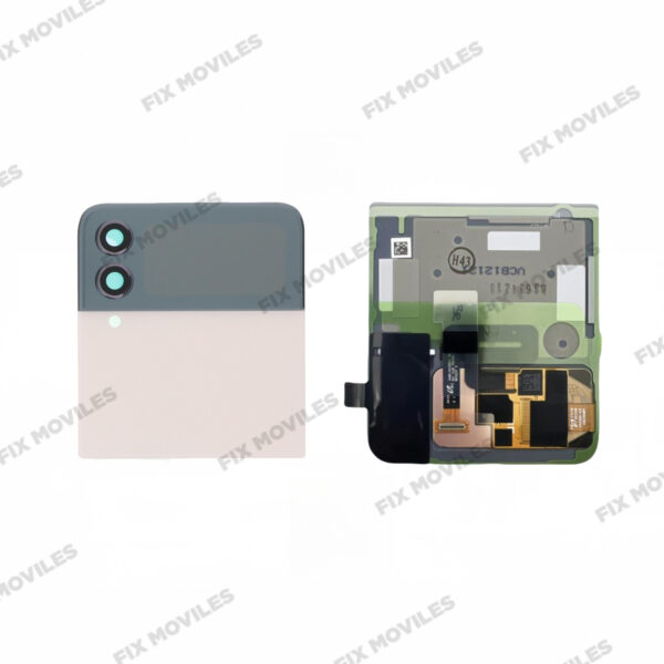 Tapa Superior Con Pantalla Samsung Z Flip 4 5G F721 Rosa Exterior Original Completa SERVICE PACK