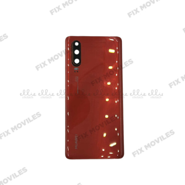 Tapa Trasera Huawei P30 Rojo Con Lente