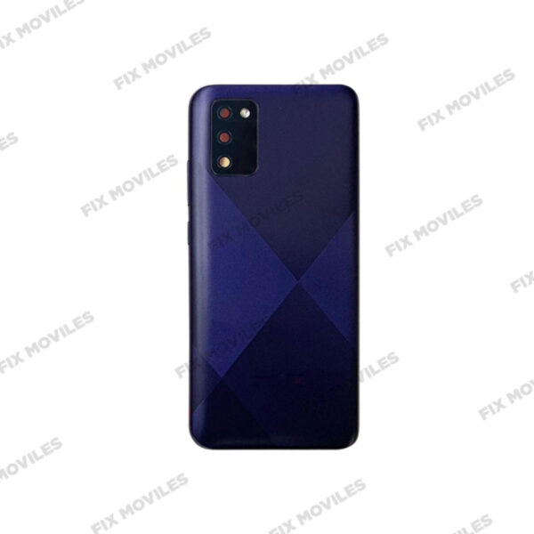 Tapa Trasera Samsung A02S A025F Azul con Lente