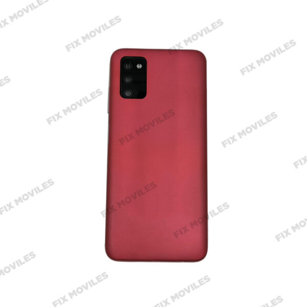Tapa Trasera Samsung A03S A037F Rojo con Lente