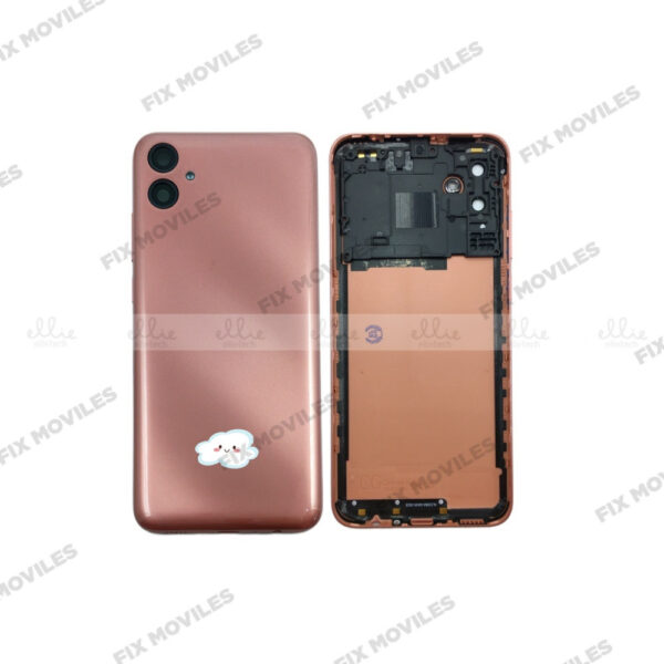 Tapa Trasera Samsung A04E A042F Rosa con Lente