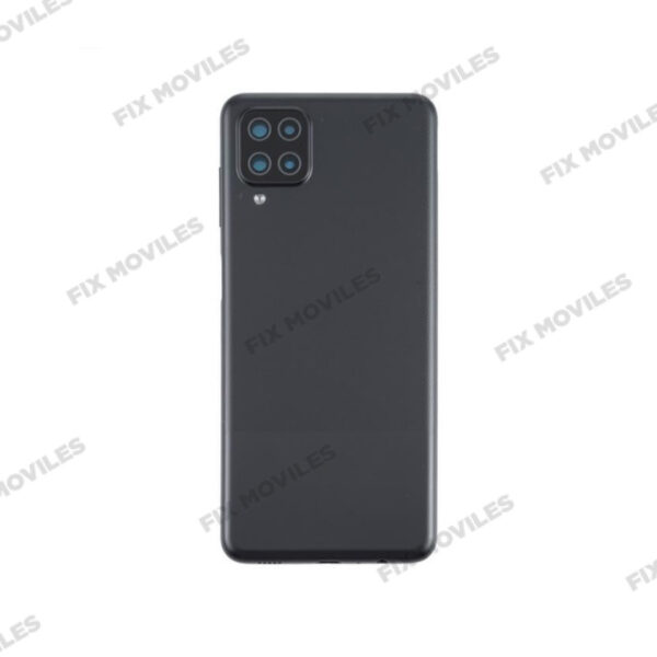 Tapa Trasera Samsung A12 A125F Negra con Lente