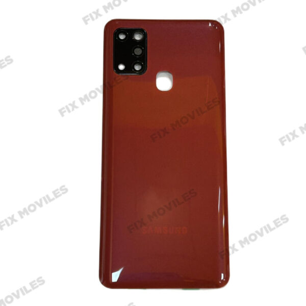 Tapa Trasera Samsung A21S A217F Rojo con Lente