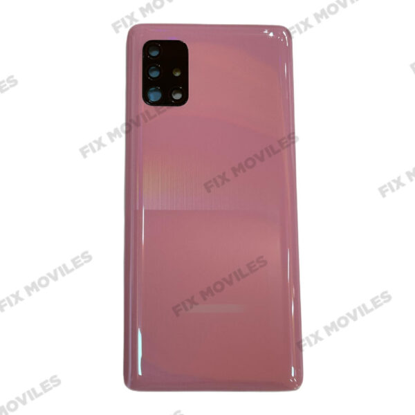Tapa Trasera Samsung A51 5G A516F Rosa con Lente