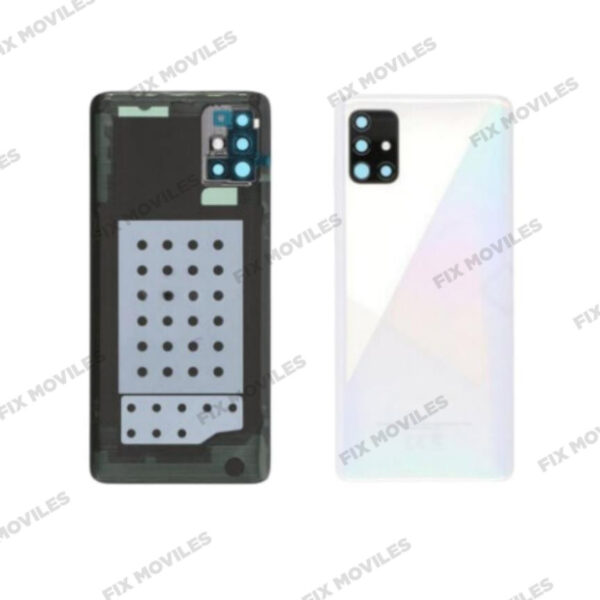 Tapa Trasera Samsung A51 A515 Blanca Material Original con Lente