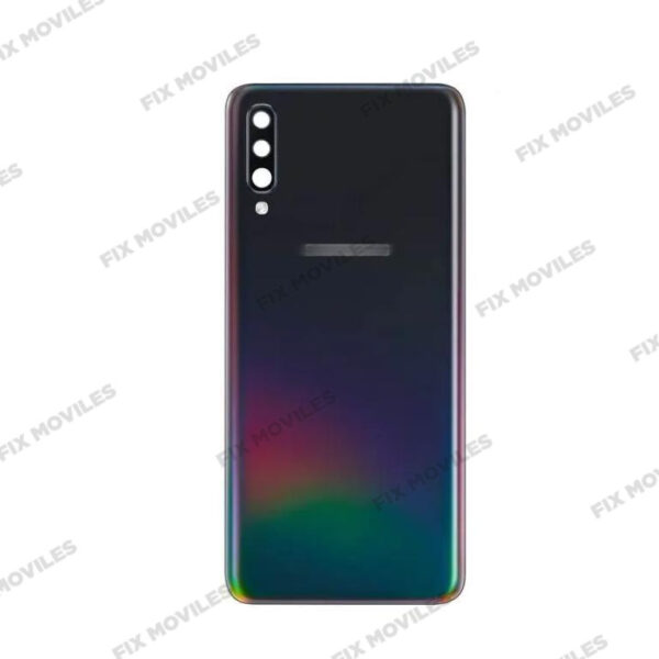 Tapa Trasera Samsung A70 A705F Negro con Lente