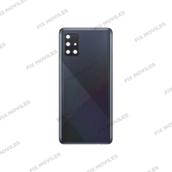 Tapa Trasera Samsung A71 A715 Negra Material Original con Lente