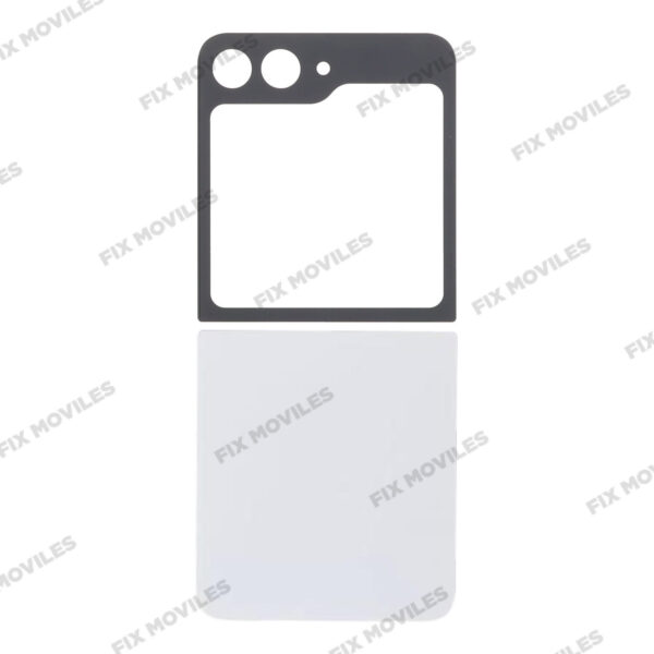 Tapa Trasera Samsung Z Flip 5 Blanco con Lente