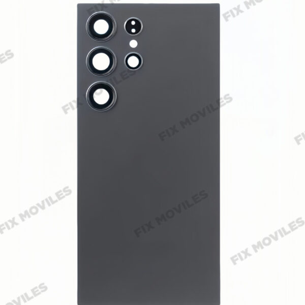 Tapa Trasera para Samsung S24 Ultra S928B Negro con Lente