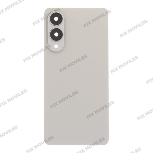 Tapa Trasera para Samsung S25 Edge Plata con Lente EXCELLENT