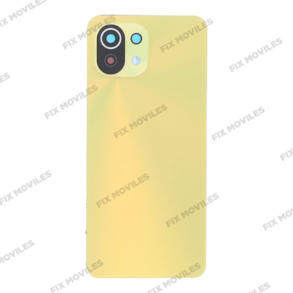 Tapa Trasera para Xiaomi Mi 11 Lite 5G Amarillo con Lente EXCELLENT