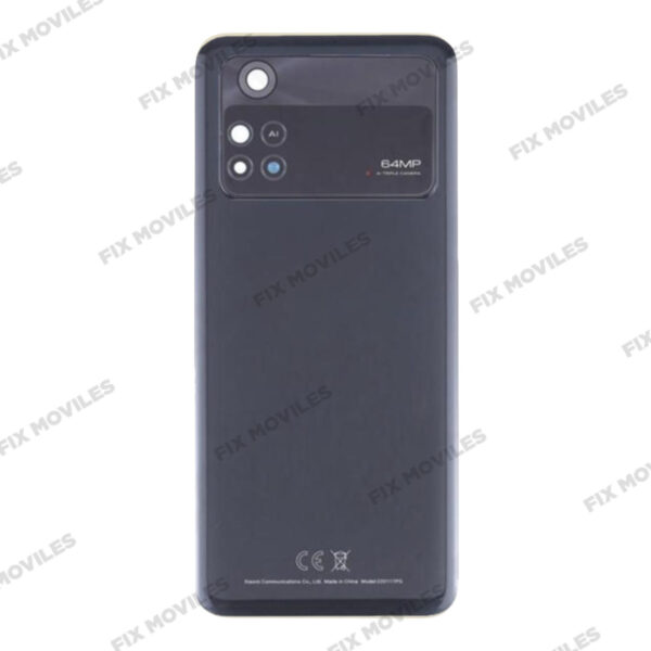 Tapa Trasera para Xiaomi Poco M4 Pro 4G Negra con Lente EXCELLENT