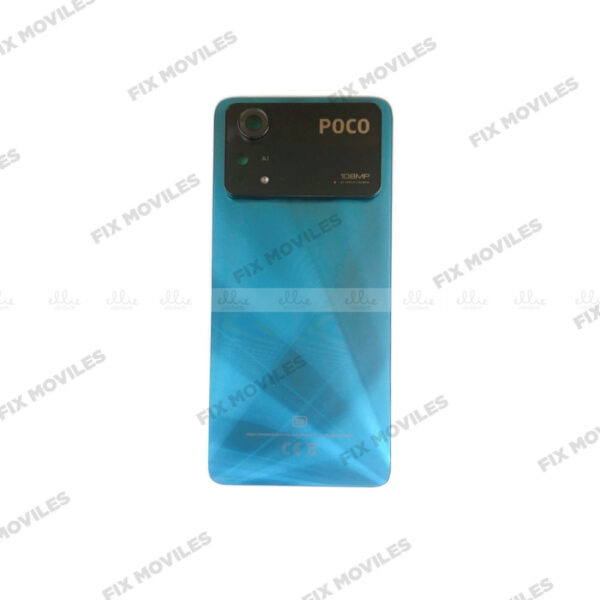 Tapa Trasera para Xiaomi Poco X4 Pro Con Lente Azul Original