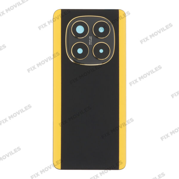 Tapa Trasera para Xiaomi Poco X7 Negro y Amarillo con Lente EXCELLENT