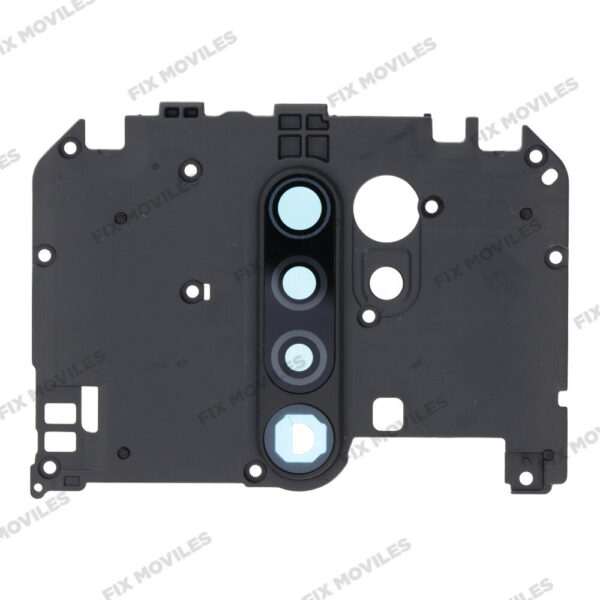 Tapa de Placa Base + Lente cristal de camara con marco para Xiaomi Redmi 9 camara
