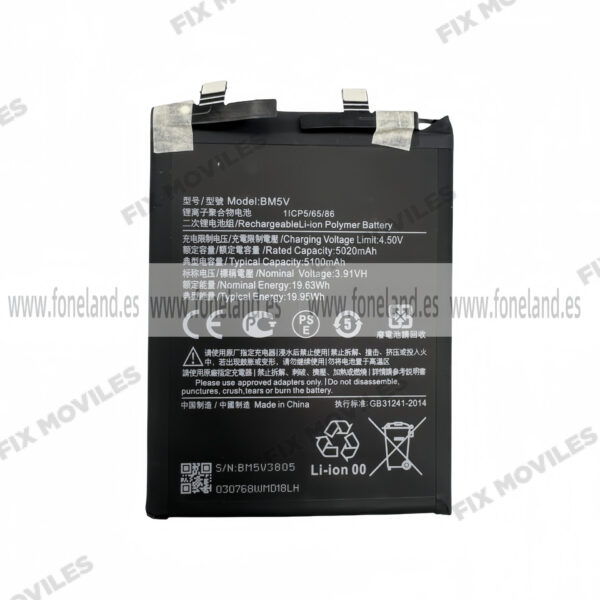 Batería Xiaomi Redmi Note 13 Pro 5G/POCO X6 5G BM5V