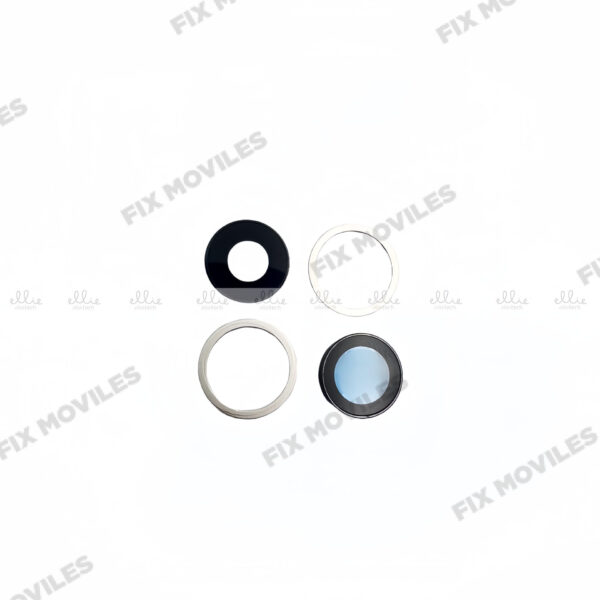 Lente Cristal Camara con Marco para iPhone 11 Blanco camara