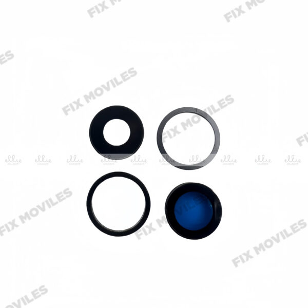 Lente Cristal Camara con Marco para iPhone 11 Negro camara