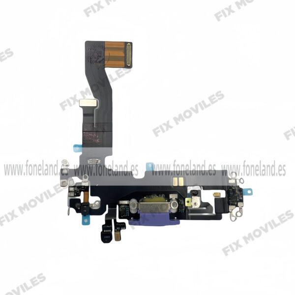 Cable Flex de Carga para iPhone 12 / 12 Pro Lila Desmontaje