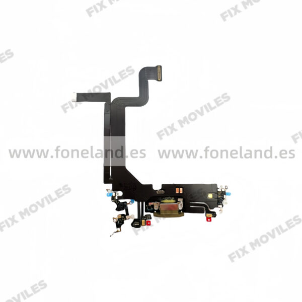 Flex de Carga para iPhone 14 Pro Max Dorado Desmontaje