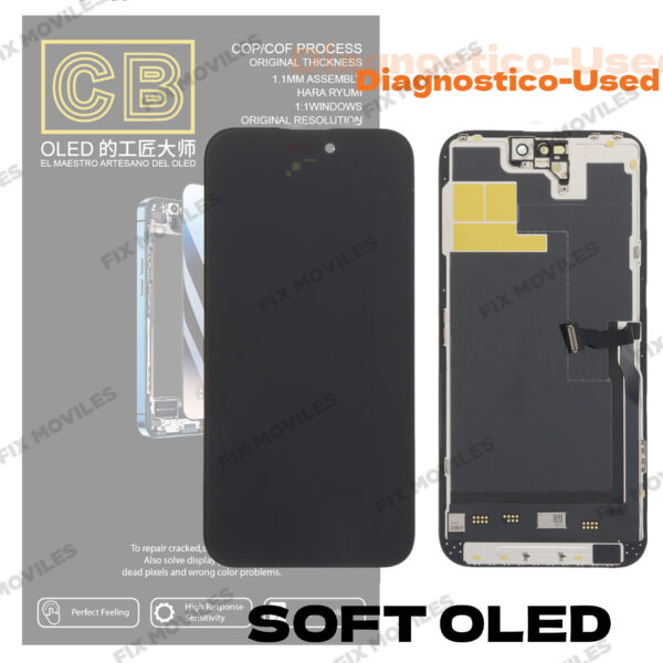 Pantalla âCB SOFT OLED Diagnostico-Usedâ iPhone 14 Pro Max LCD+TACTIL Completo