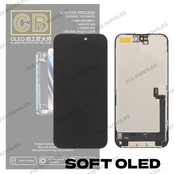 Pantalla âCB SOFT OLEDâiPhone 16 Plus Control IC Reemplazable LCD+TACTIL Completo
