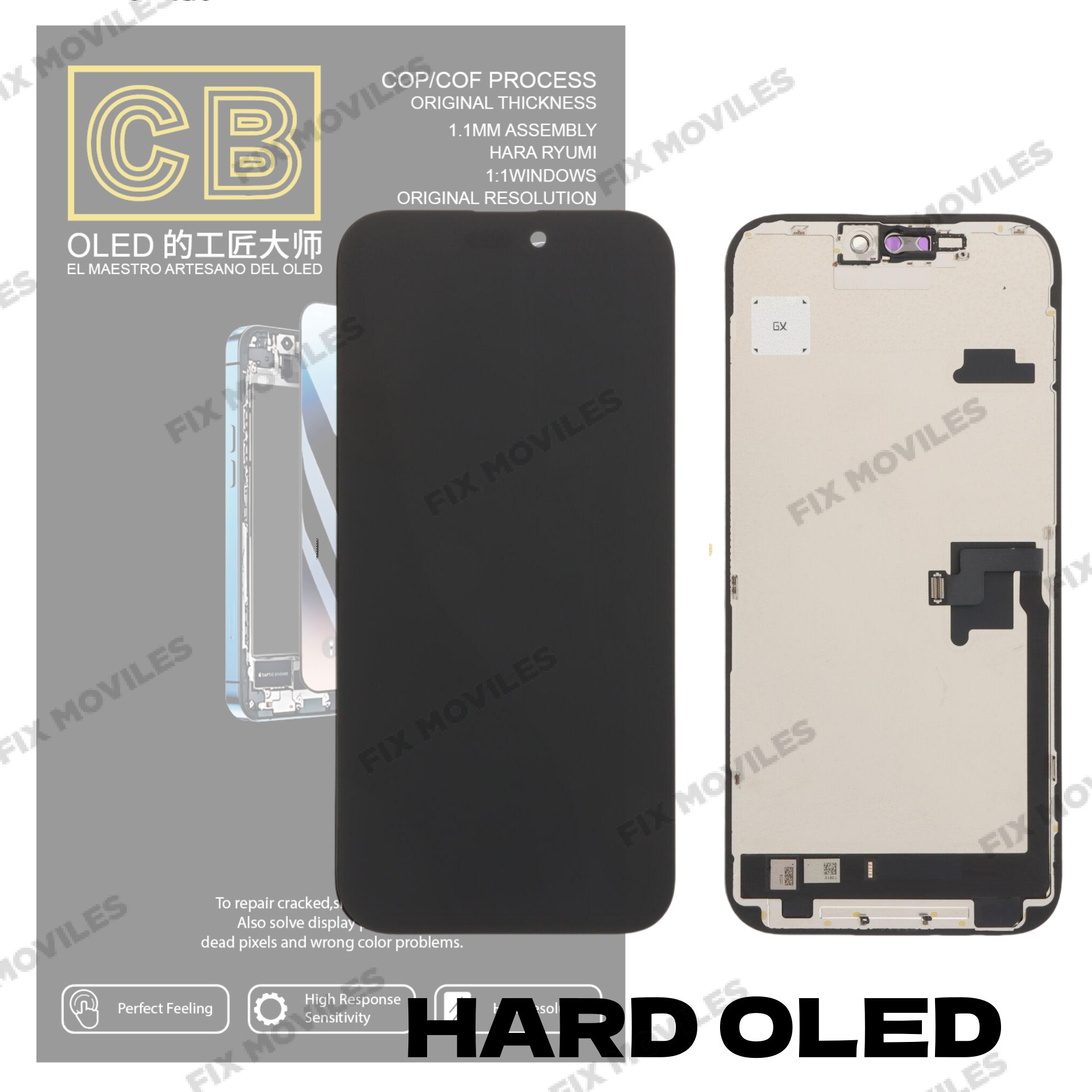Pantalla âCB HARD OLED â iPhone 16 Pro Max control IC Reemplazable LCD+TACTIL Completo Pantalla âCB HARD OLED â iPhone 16 Pro Max control IC Reemplazable LCD+TACTIL Completo - Image 1