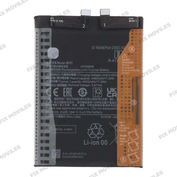 Batería Xiaomi Mi 12 Pro (2201122C, 2201122G) BP45