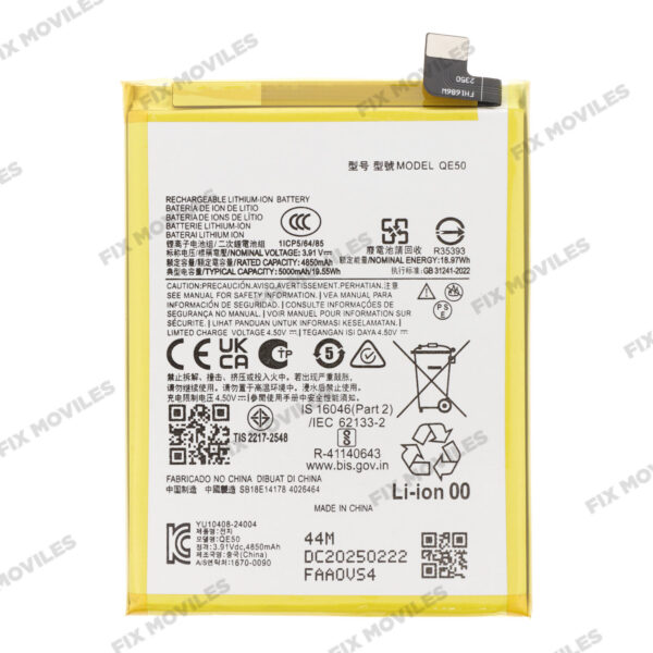BaterÃ­a para Motorola Moto G85 5G QE50 4850mAh