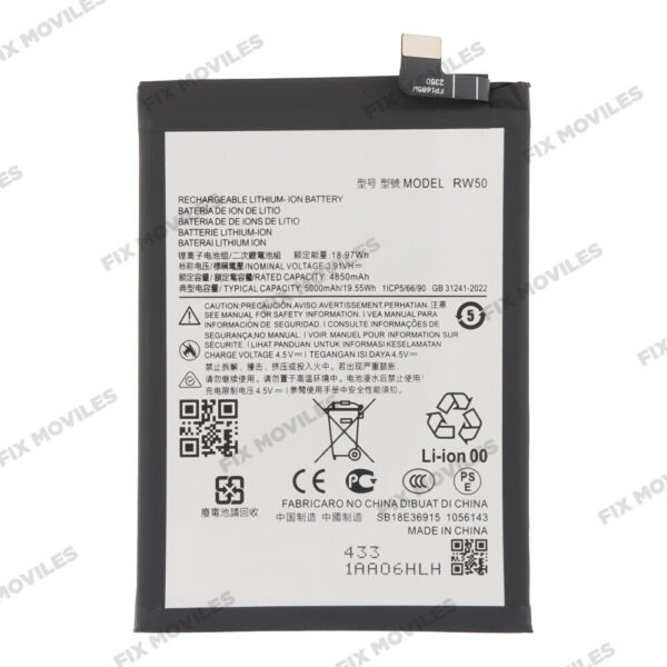 BaterÃ­a para Motorola Moto G75 RW50 5000mAh